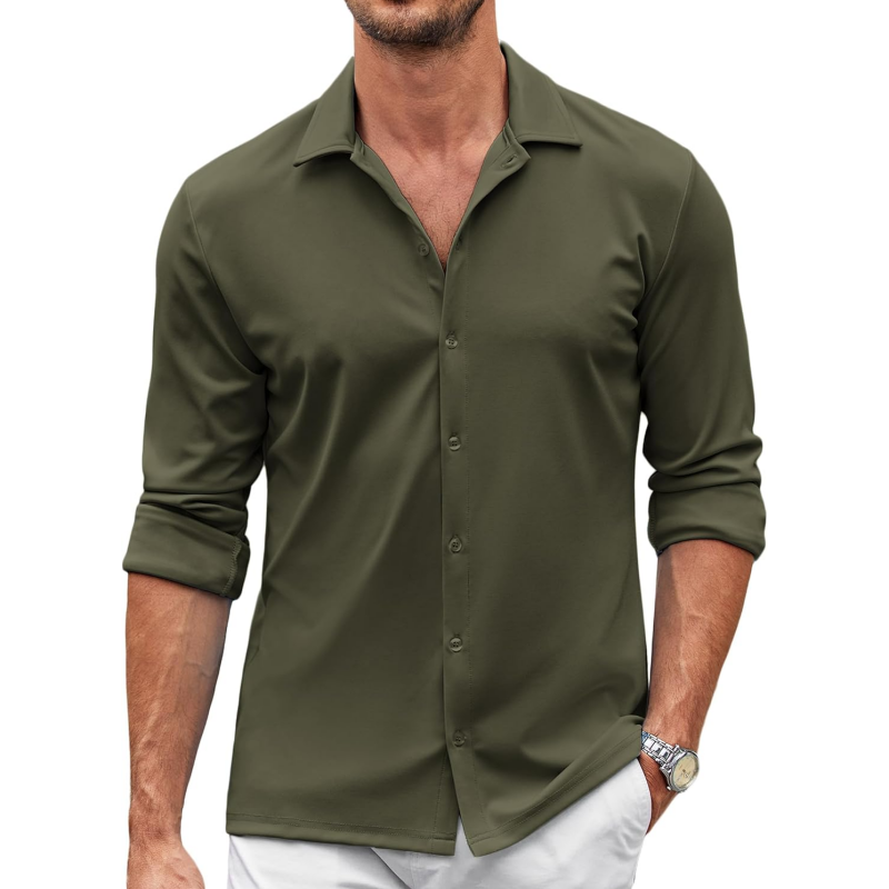 Men's Casual Button Down Wrinkle Free Shirts
