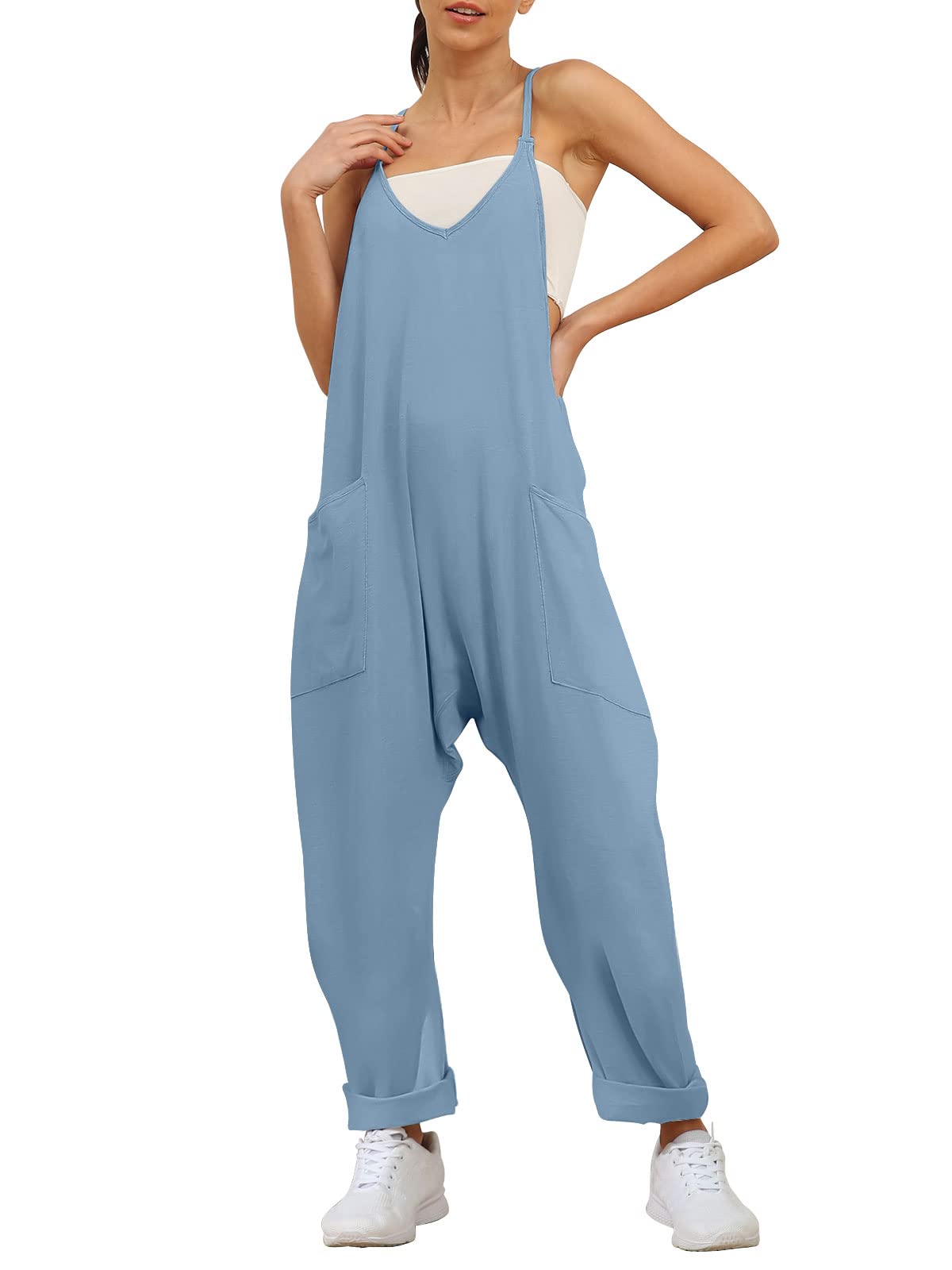 2024 New Wide Leg Jumpsuit with Pockets(Buy 2 Free Shipping)