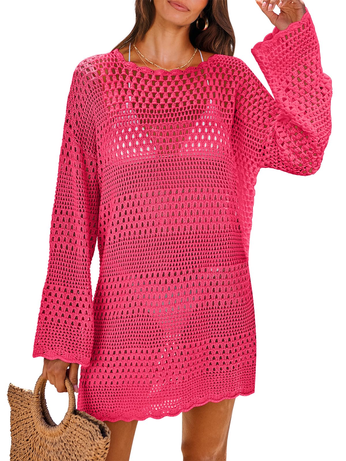 2024 Summer Swimwear Hollow Out Cover Up 