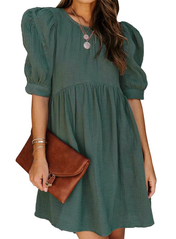 Ruffle Chiffon Waisted Mini Short Swing Dress(BUY 2 FREE SHIPPING)