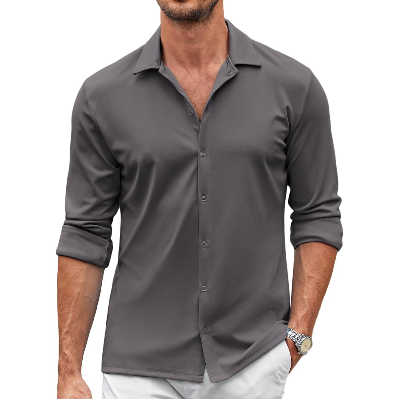 Men's Casual Button Down Wrinkle Free Shirts