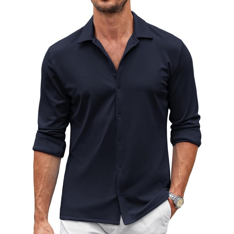 Men's Casual Button Down Wrinkle Free Shirts