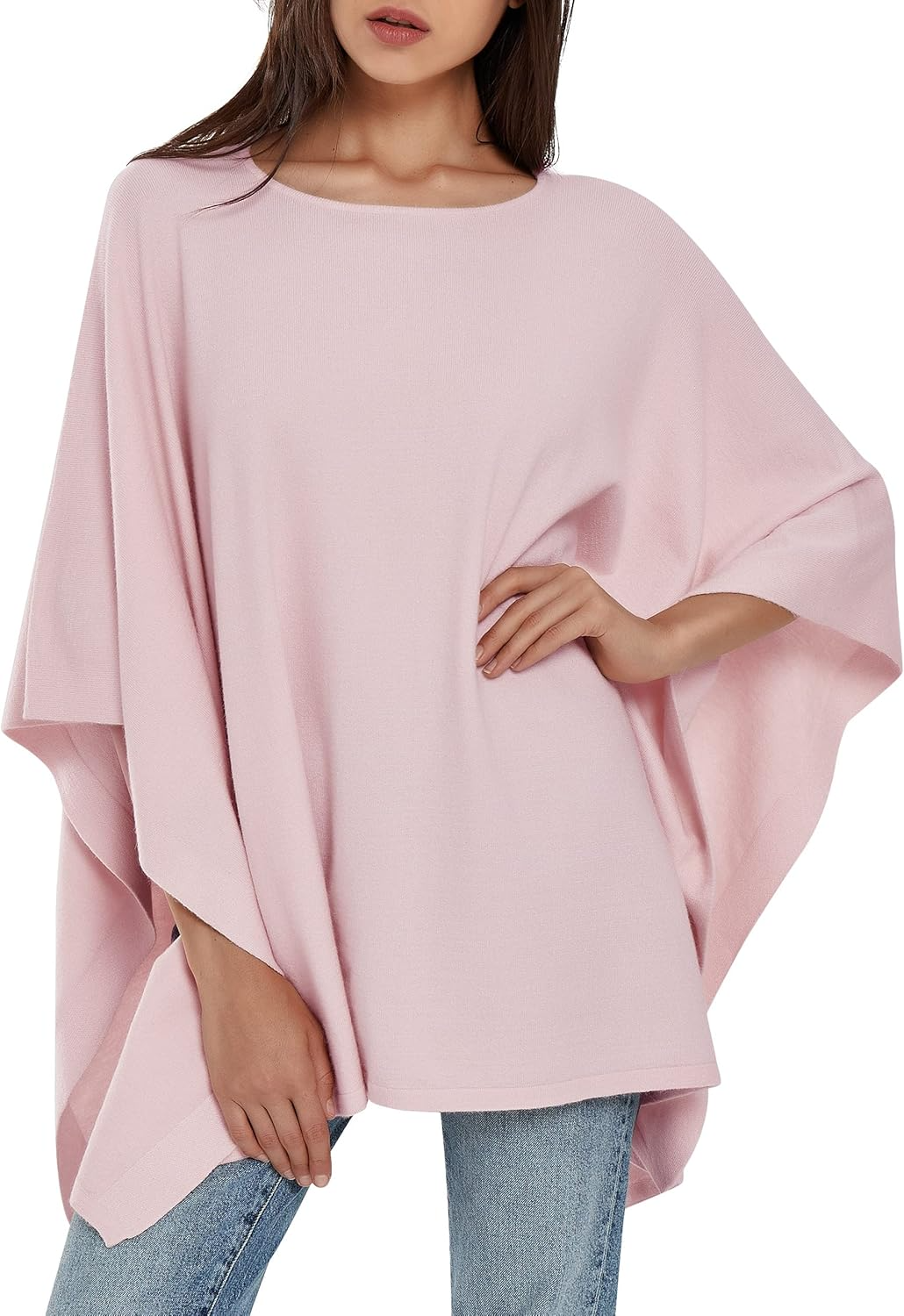Womens Pullover Poncho Sweater