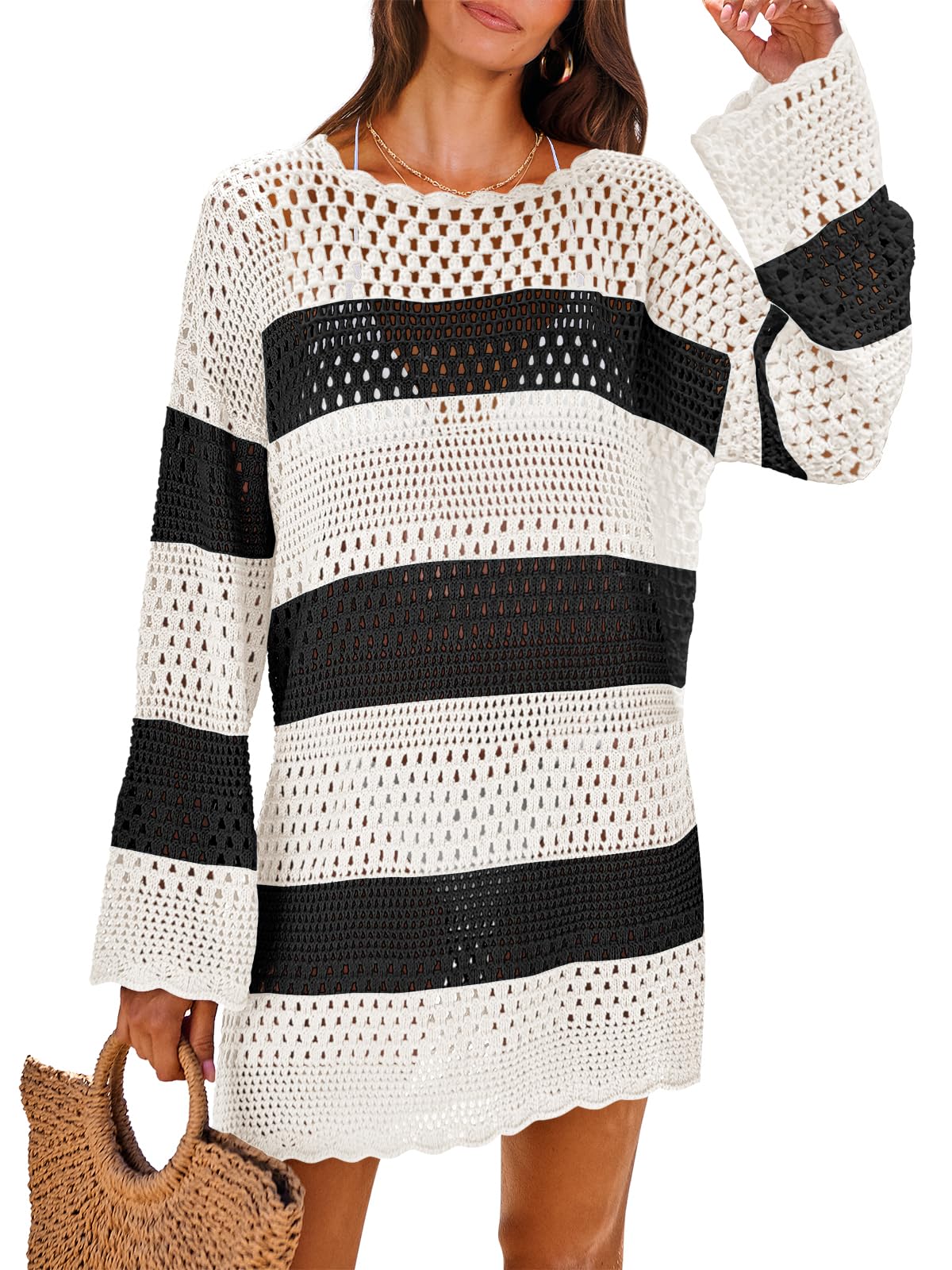 2024 Summer Swimwear Hollow Out Cover Up 