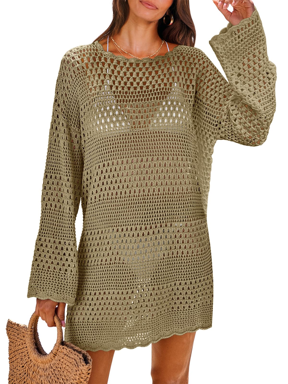 2024 Summer Swimwear Hollow Out Cover Up 