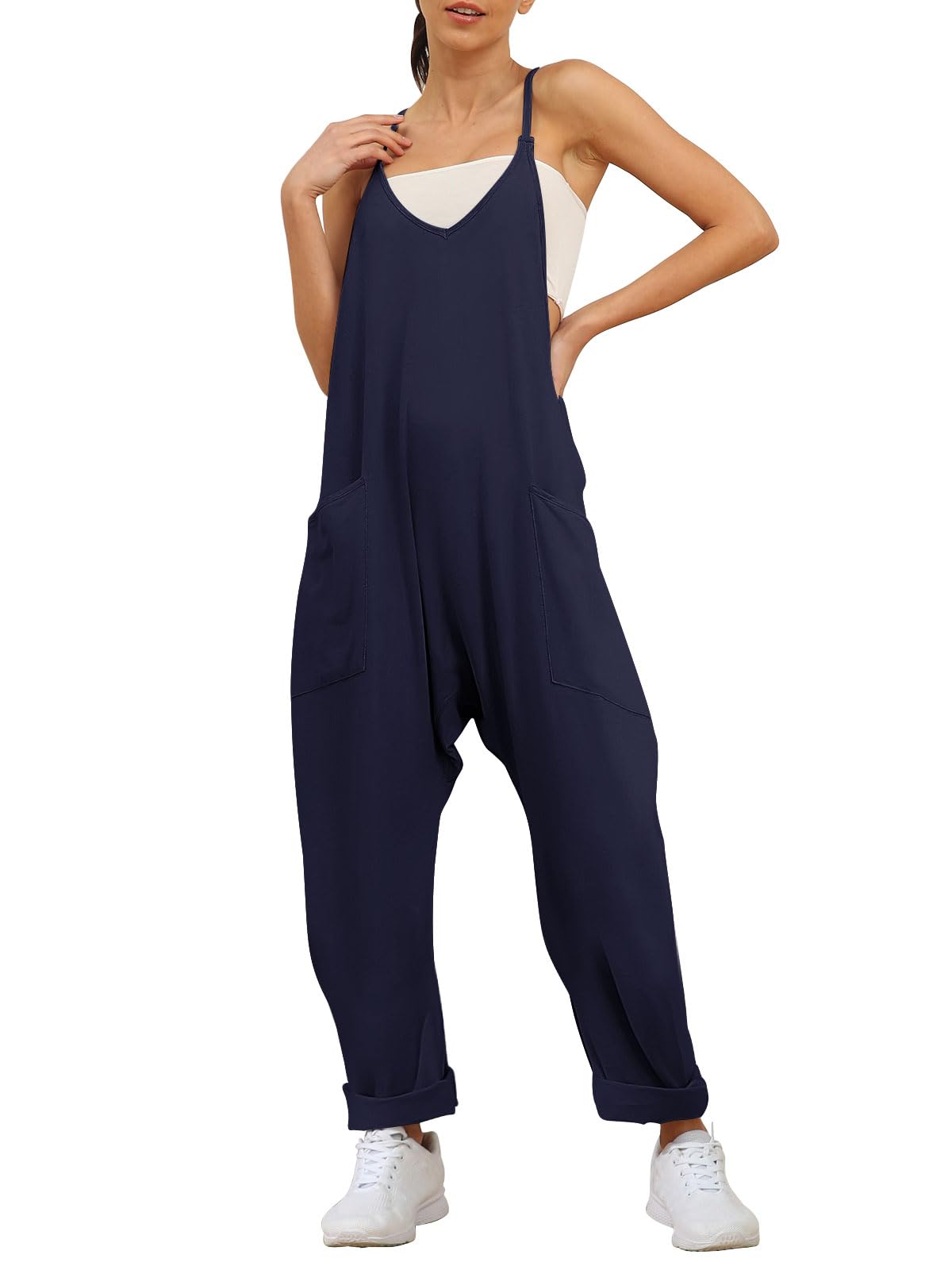 2024 New Wide Leg Jumpsuit with Pockets(Buy 2 Free Shipping)