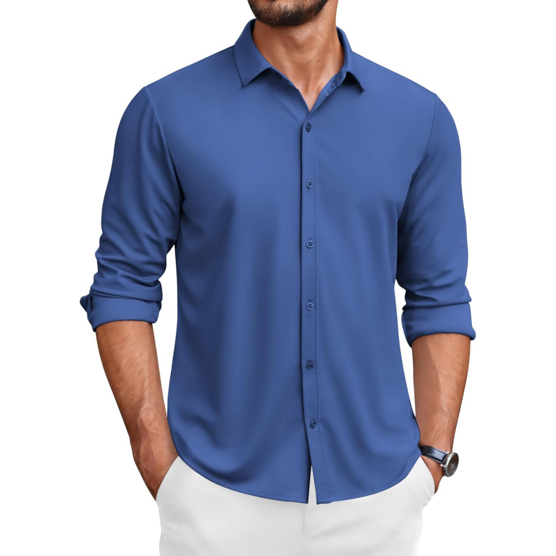 Men's Casual Button Down Wrinkle Free Shirts
