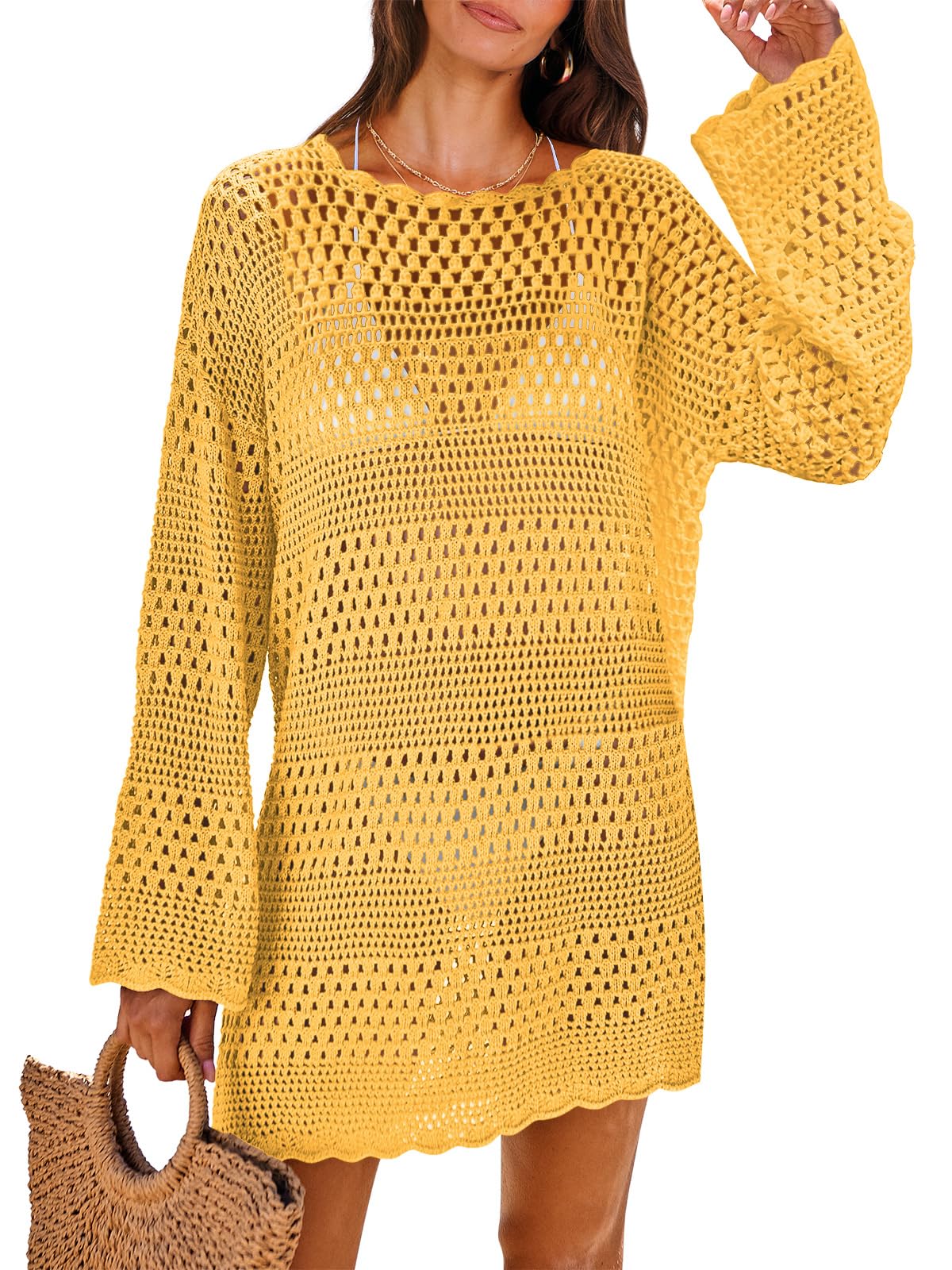 2024 Summer Swimwear Hollow Out Cover Up 