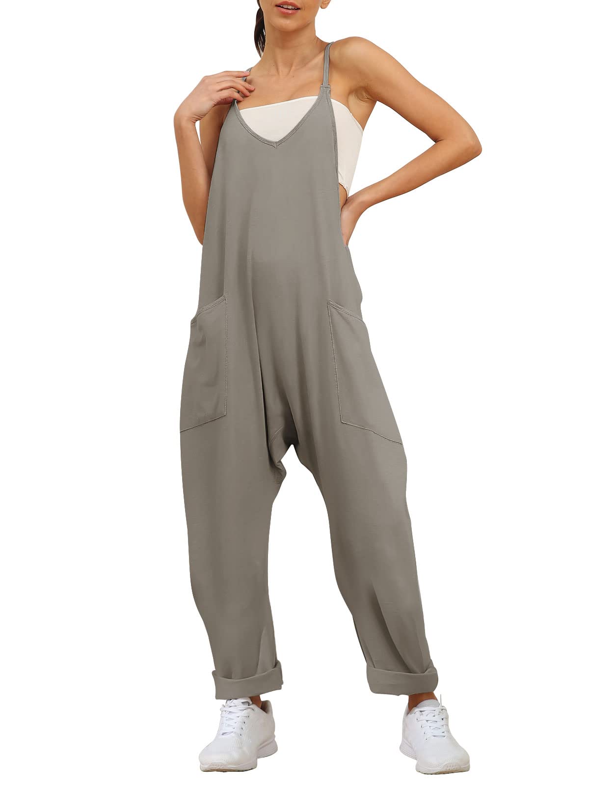 2024 New Wide Leg Jumpsuit with Pockets(Buy 2 Free Shipping)
