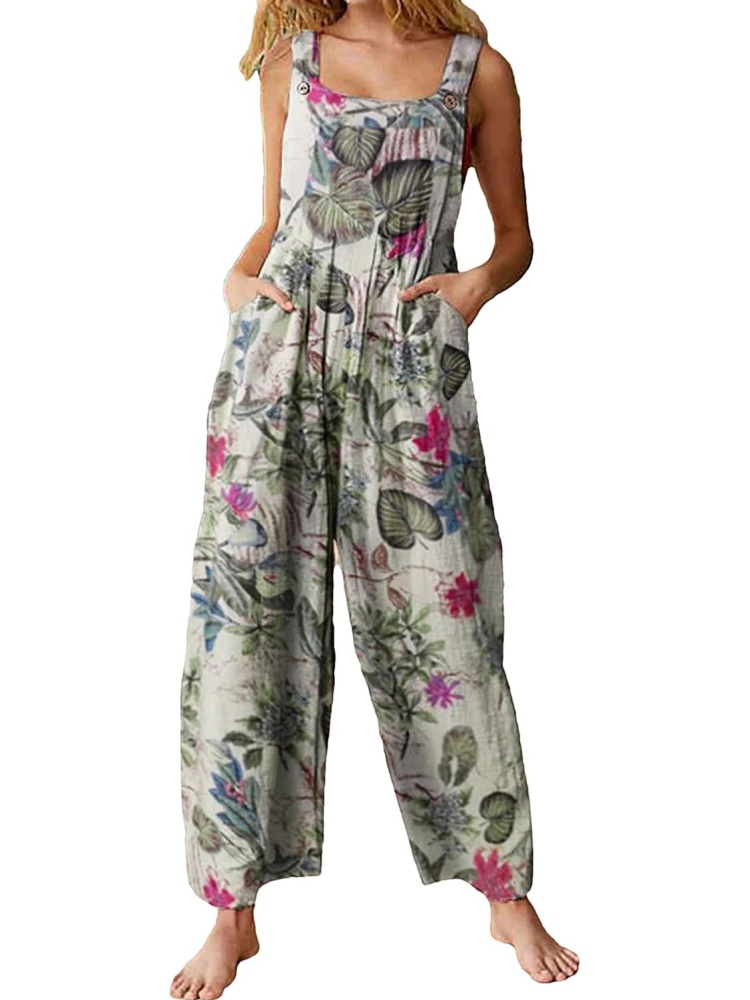 Women's Patchwork Dual Pocket Jumpsuit (BUY 2 FREE SHIPPING)