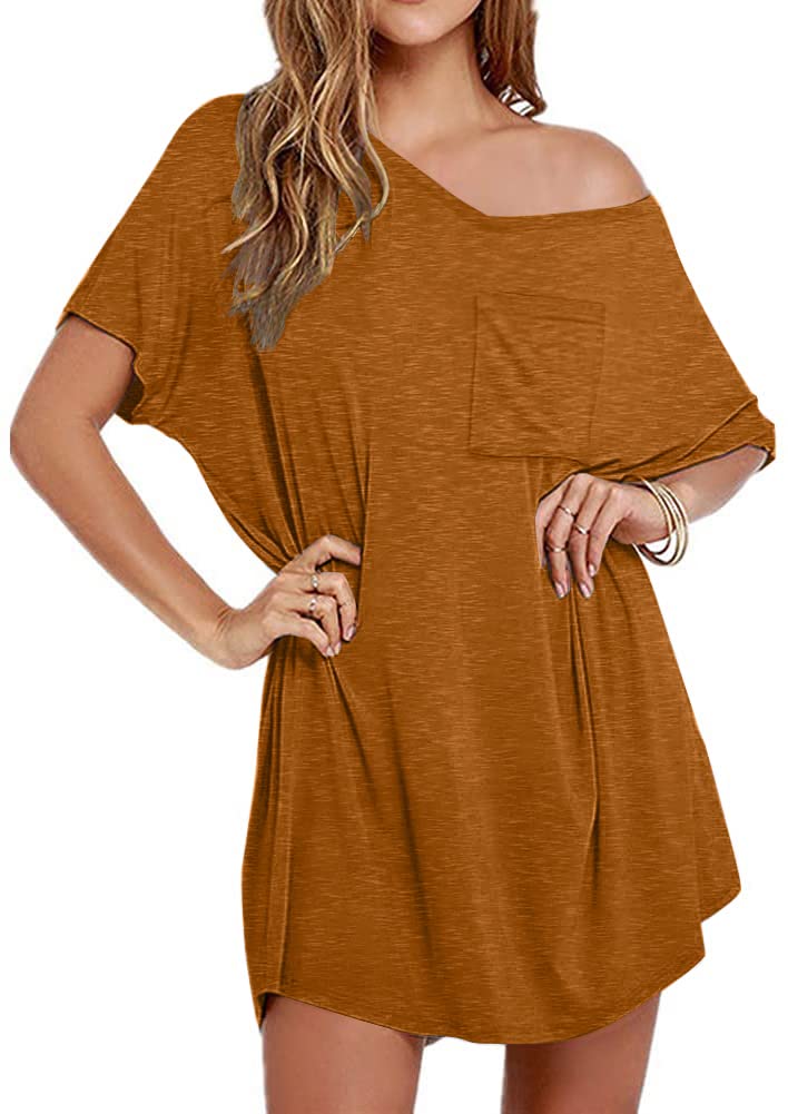 Womens Boyfriend Style T-shirt Lounge Dress(BUY 2 FREE SHIPPING)