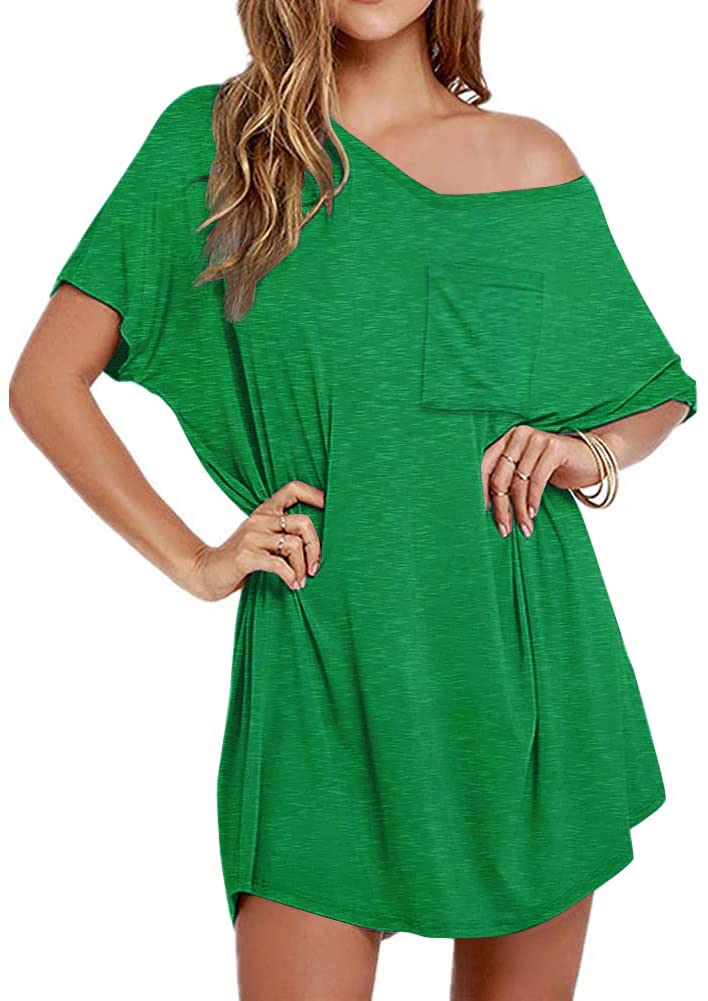 Womens Boyfriend Style T-shirt Lounge Dress(BUY 2 FREE SHIPPING)
