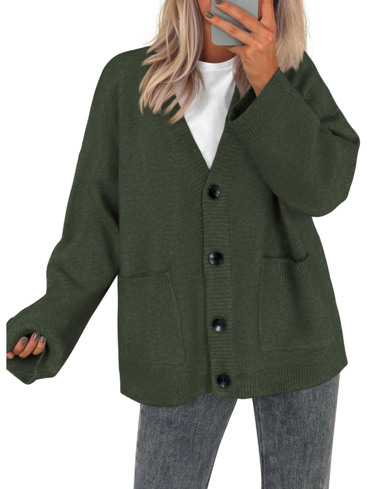 Women's Button Down Cardigan Loose Sweater (buy 2 free shipping)