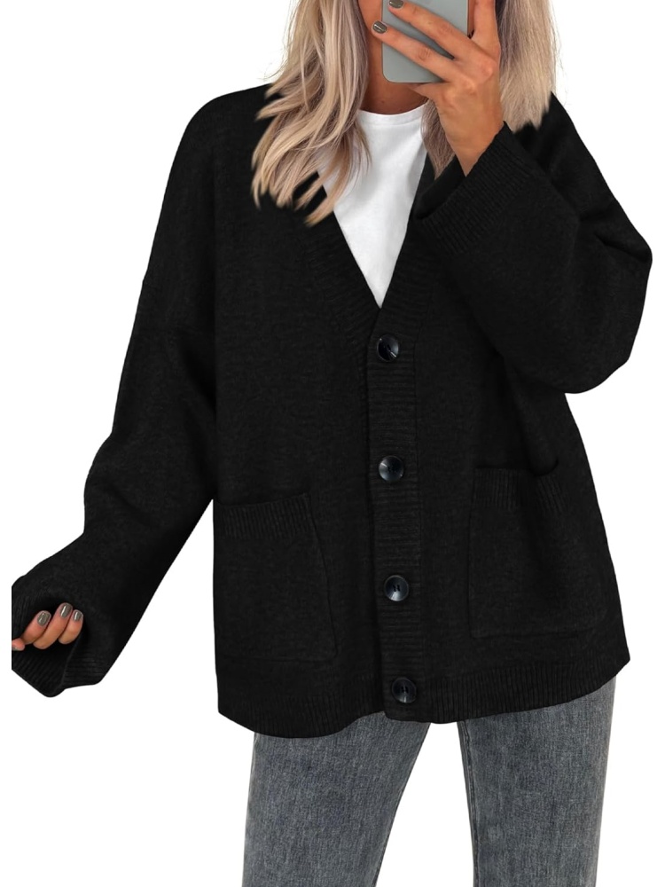 Women's Button Down Cardigan Loose Sweater (buy 2 free shipping)