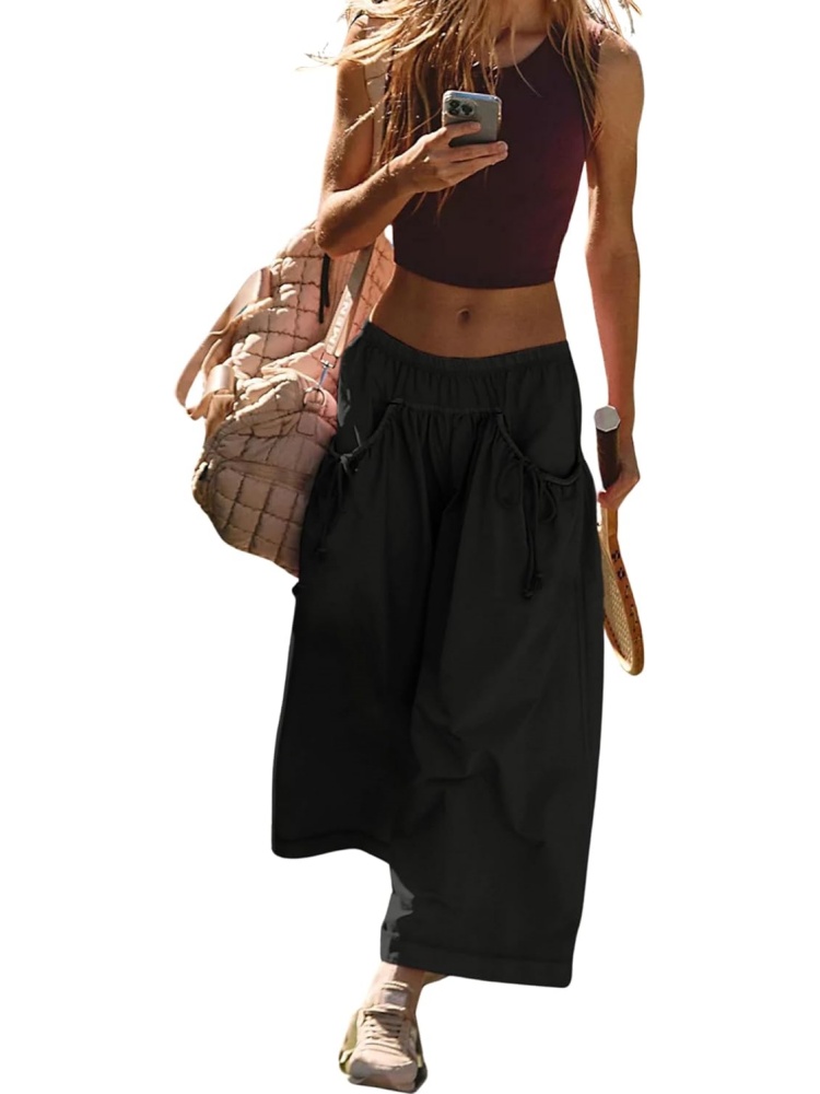 Women's Loose Wide Leg Track Pants With Drawstring Pockets (BUY 2 FREE SHIPPING)