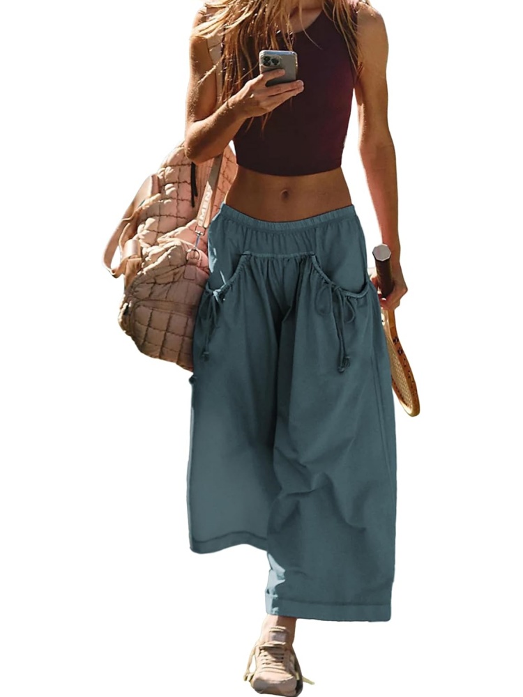 Women's Loose Wide Leg Track Pants With Drawstring Pockets (BUY 2 FREE SHIPPING)
