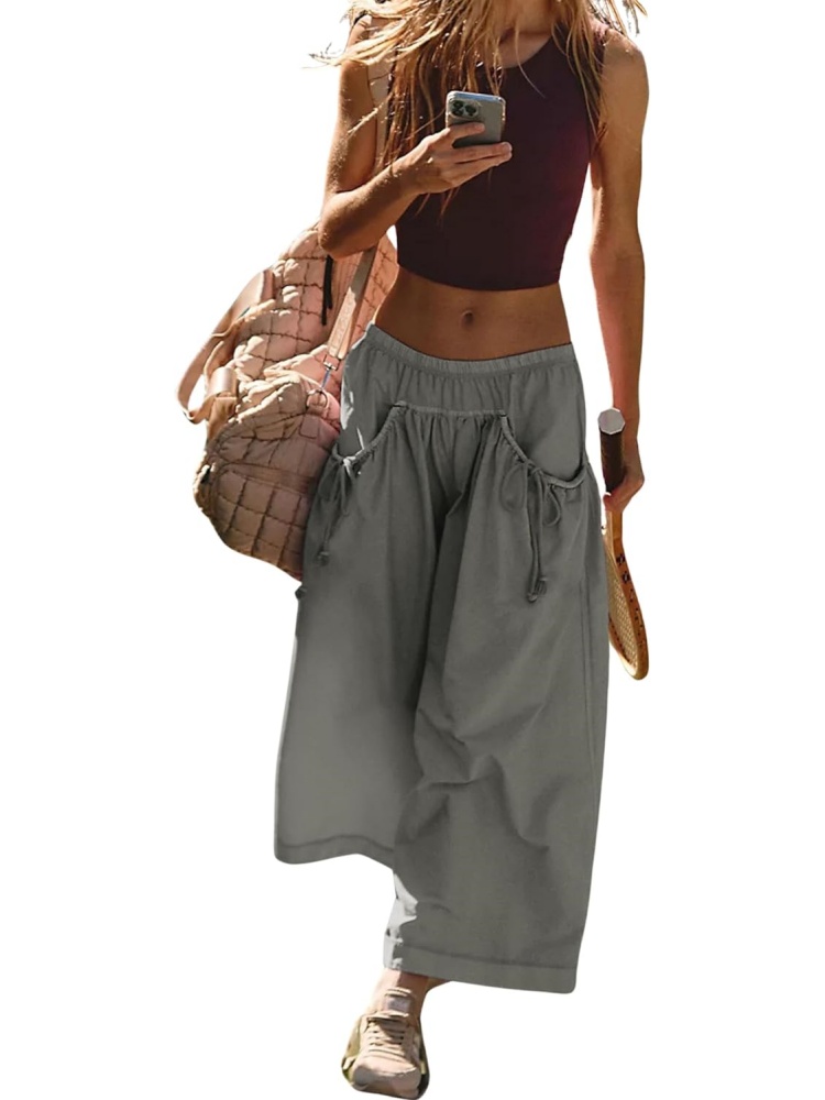 Women's Loose Wide Leg Track Pants With Drawstring Pockets (BUY 2 FREE SHIPPING)