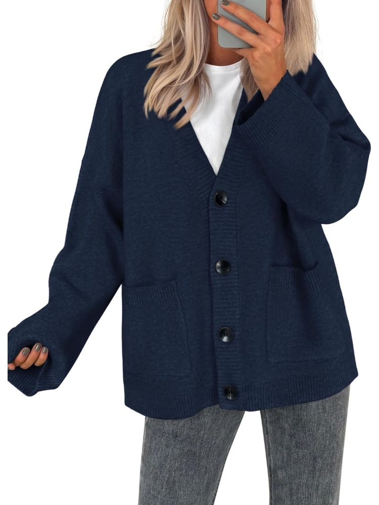 Women's Button Down Cardigan Loose Sweater (buy 2 free shipping)