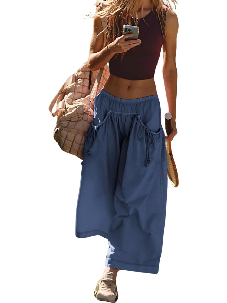 Women's Loose Wide Leg Track Pants With Drawstring Pockets (BUY 2 FREE SHIPPING)