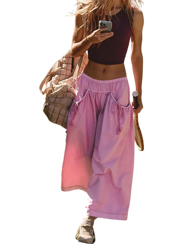 Women's Loose Wide Leg Track Pants With Drawstring Pockets (BUY 2 FREE SHIPPING)