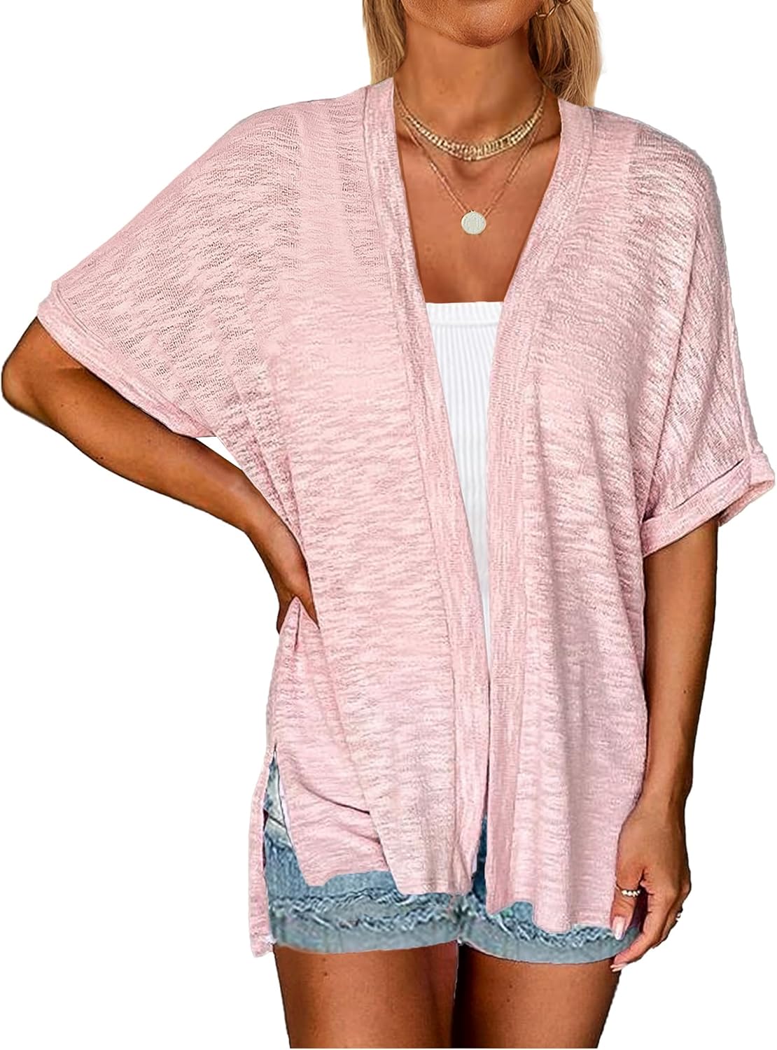 Women's Casual Summer Cardigan Open Front Beach Coverups