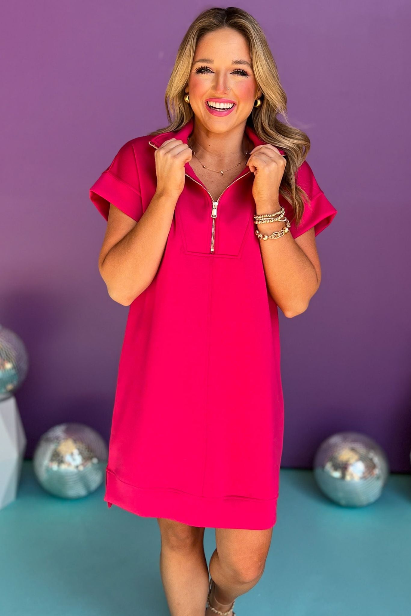 3/4 Zip Dress