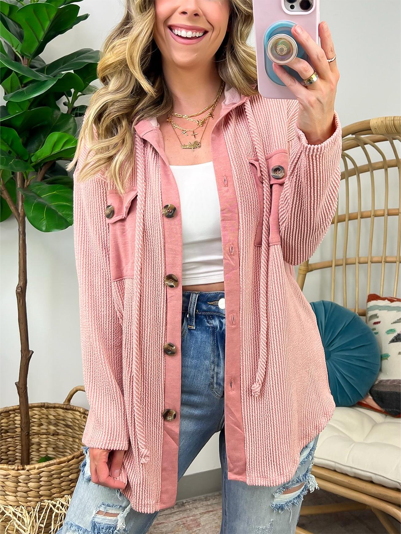 ⏰Hot Sale-Ribbed Button Hoodie Sweatshirt (Buy 2 Free Shipping)