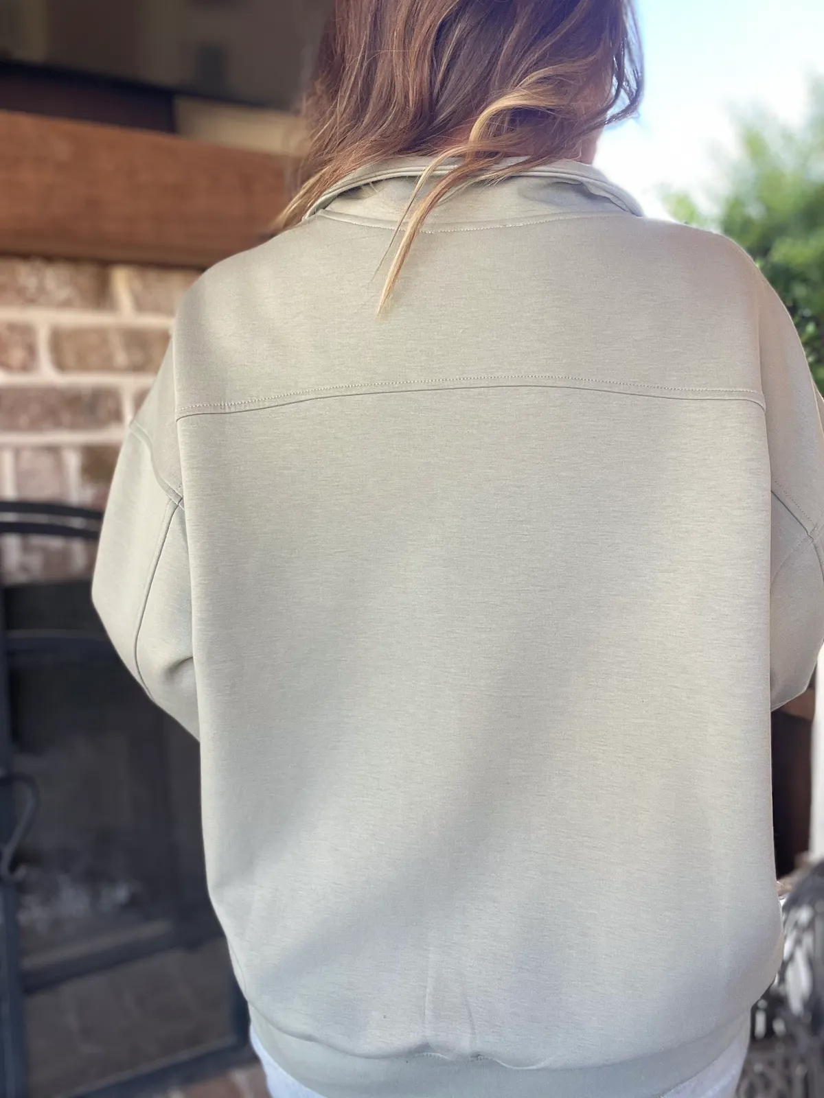 Women's Oversized Long Sleeve Quarter Zip Sweatshirts