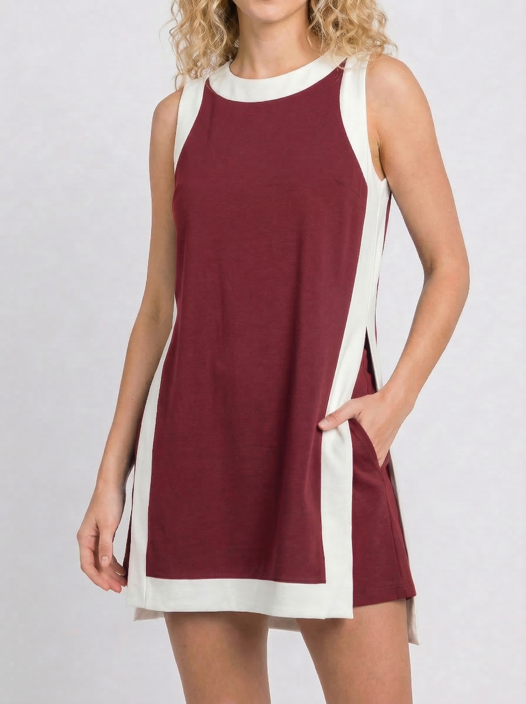 🎀Women's Casual Color Block Sleeveless Tops Matching Shorts with Pockets Set 