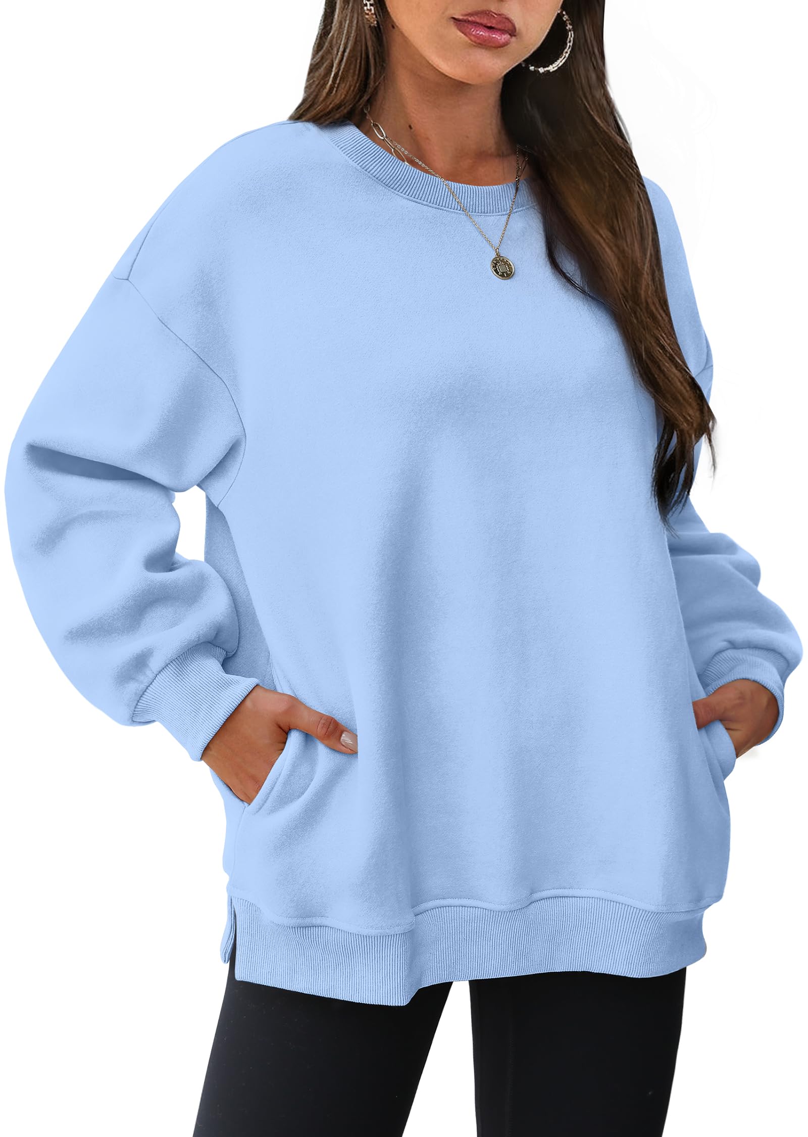 2024 New Women's Oversized Fleece Pullover with Hidden Pockets(buy 2 10% OFF!!)