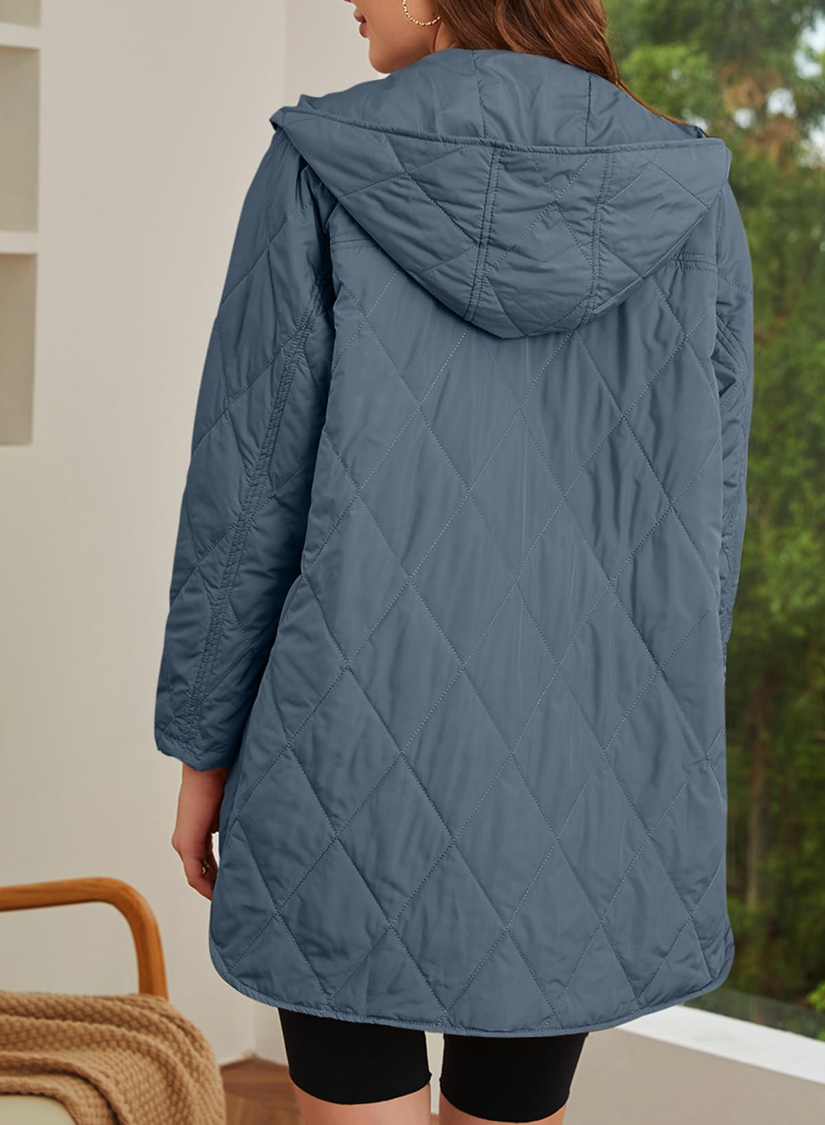 Hooded Diamond Quilted Lightweight Jacket (BUY 2 FREE SHIPPING!!!)