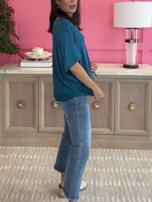 Women's Batwing Short Sleeve Top