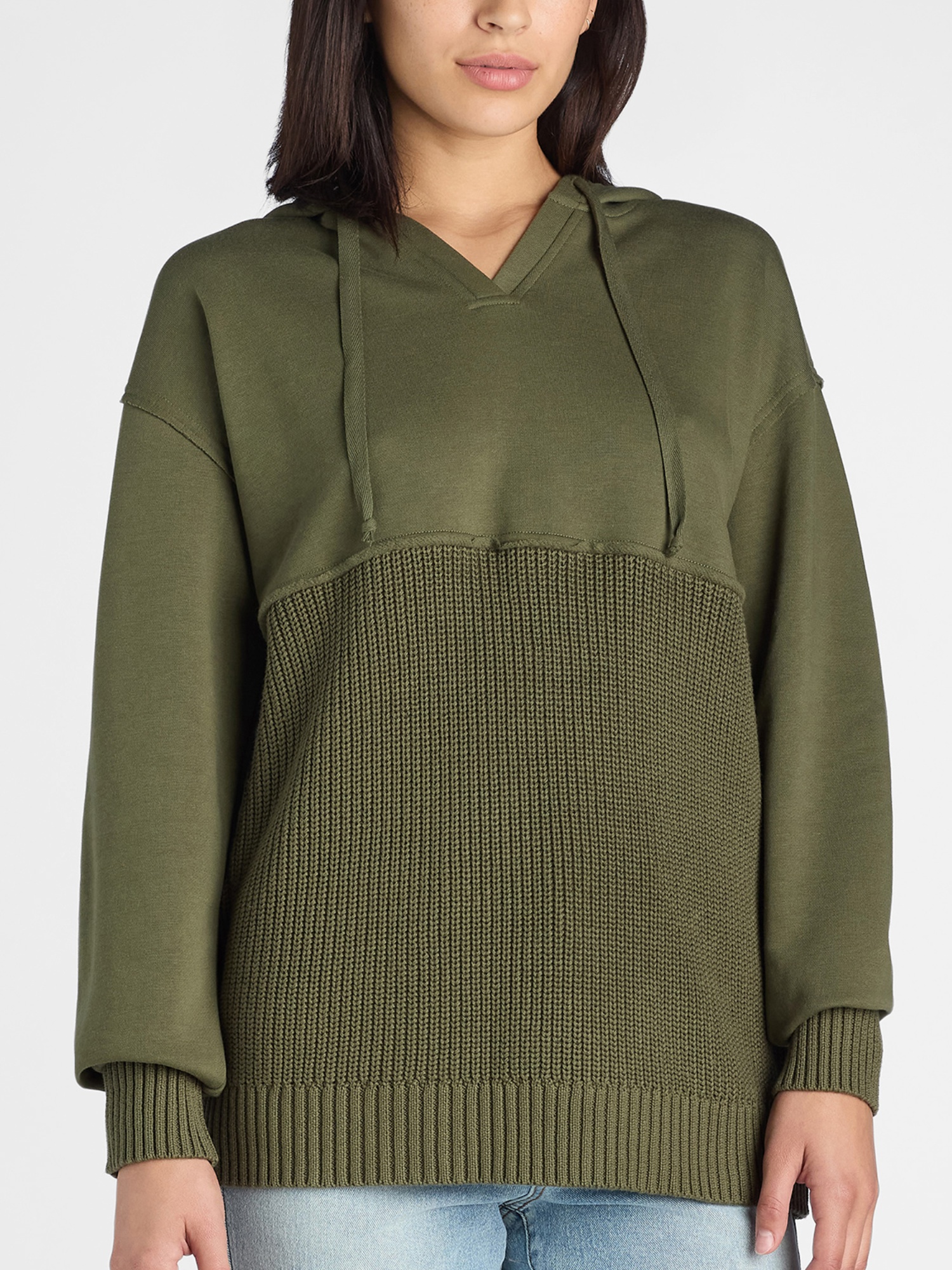 Casual Knitted Patchwork Hoodie (Buy 2 Free Shipping)