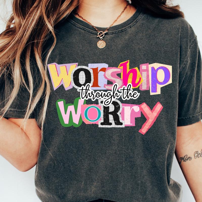 Retro Collage Style Positive Christian Faith T-shirt