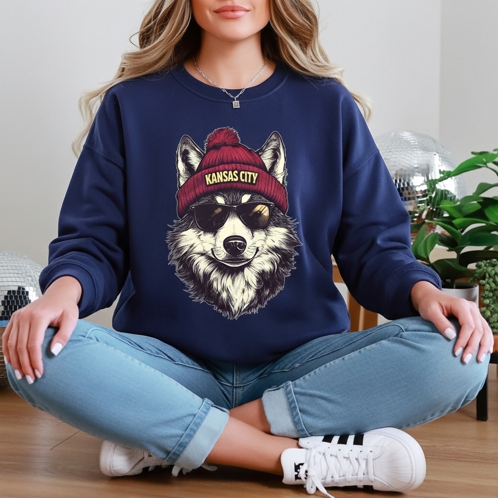 Funny Vintage Kansas City Chiefs Football Mascot Sweatshirt