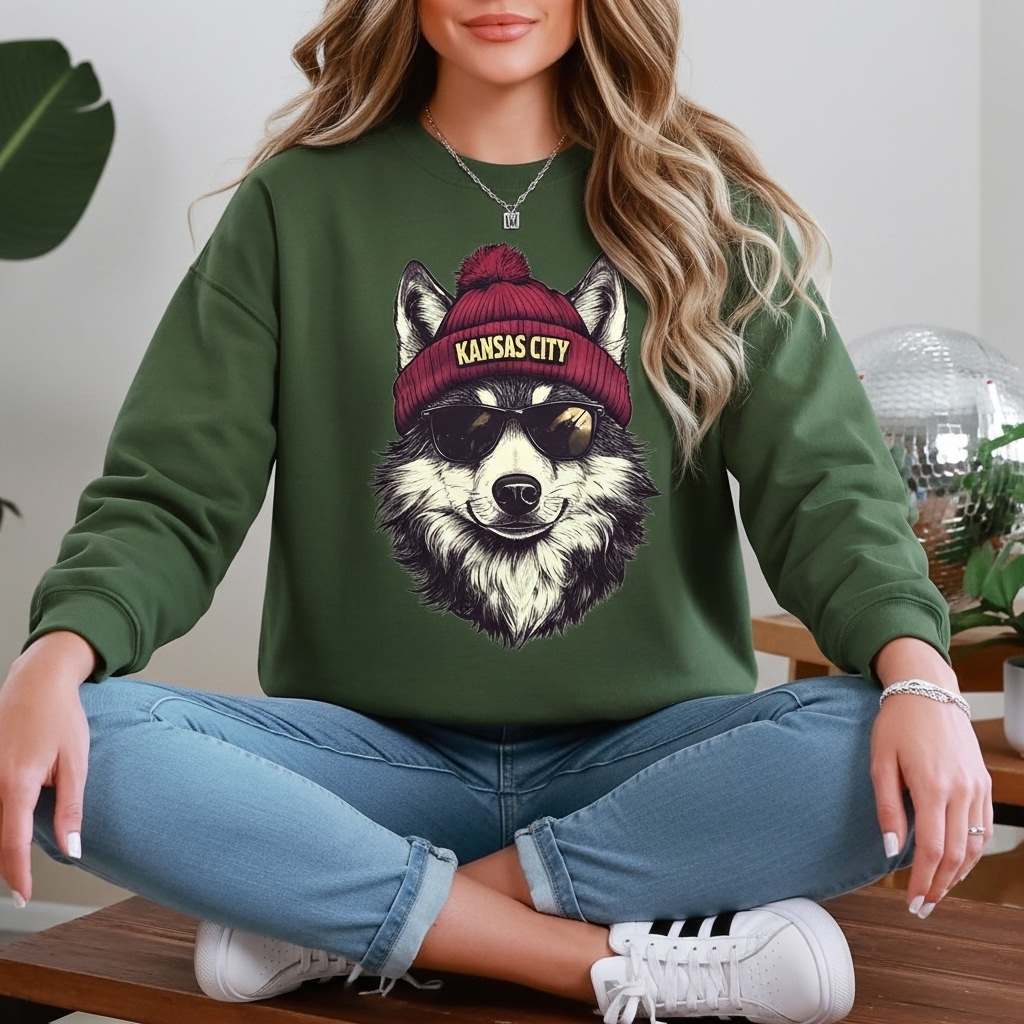 Funny Vintage Kansas City Chiefs Football Mascot Sweatshirt