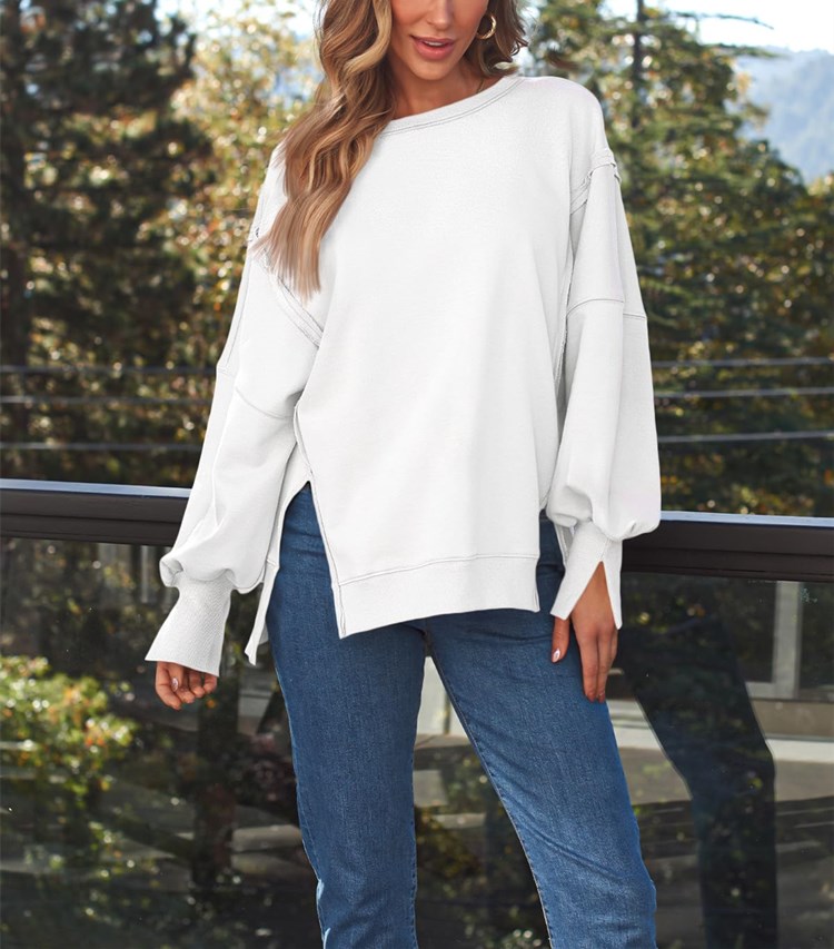 Women's Oversized Crew Neck Sweatshirt（Buy 2 Free Shipping）