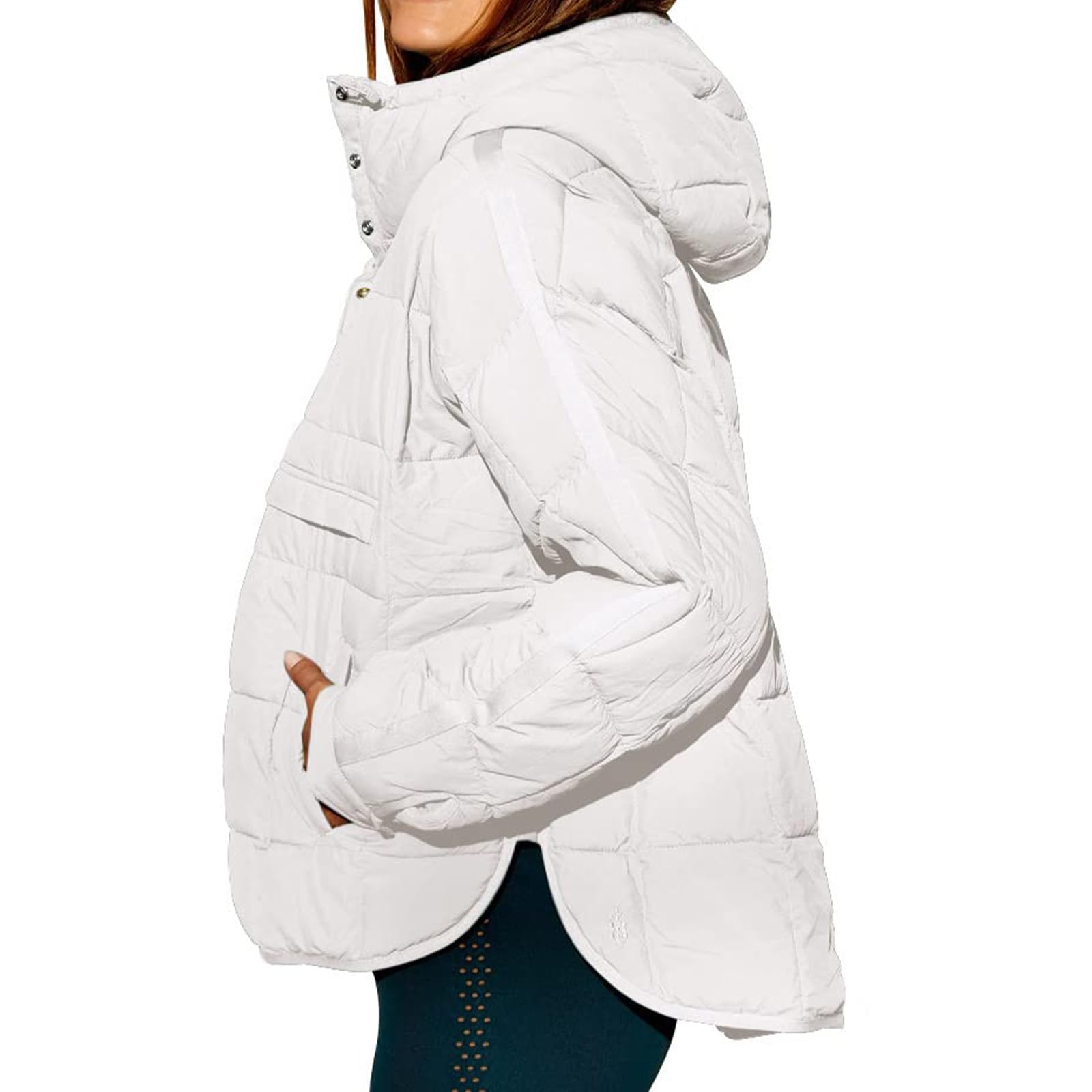 Women's Quilted Pullover Puffer Jacket 