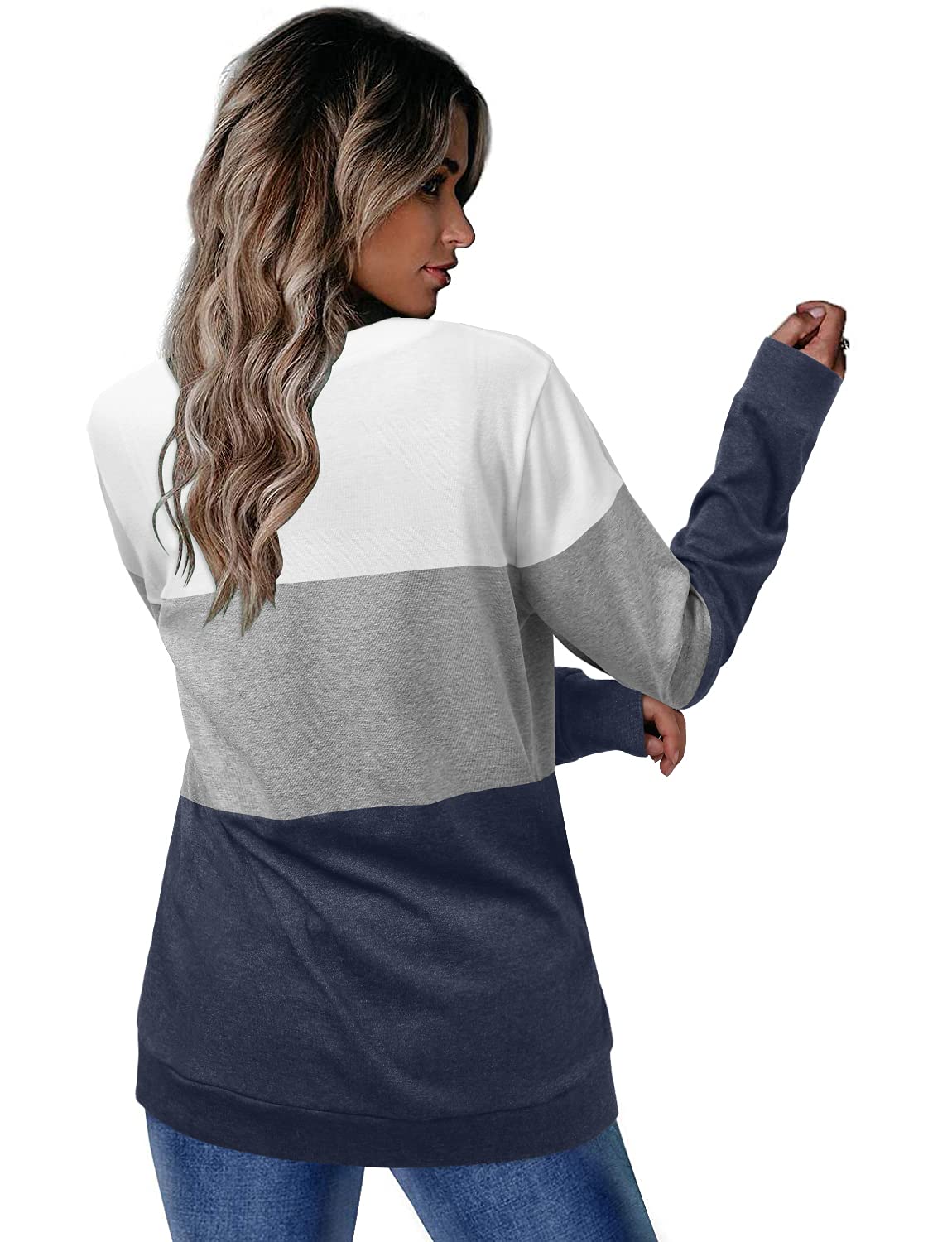 Women's Round Neck Colorblock Casual Top(Buy 2 Free Shipping)