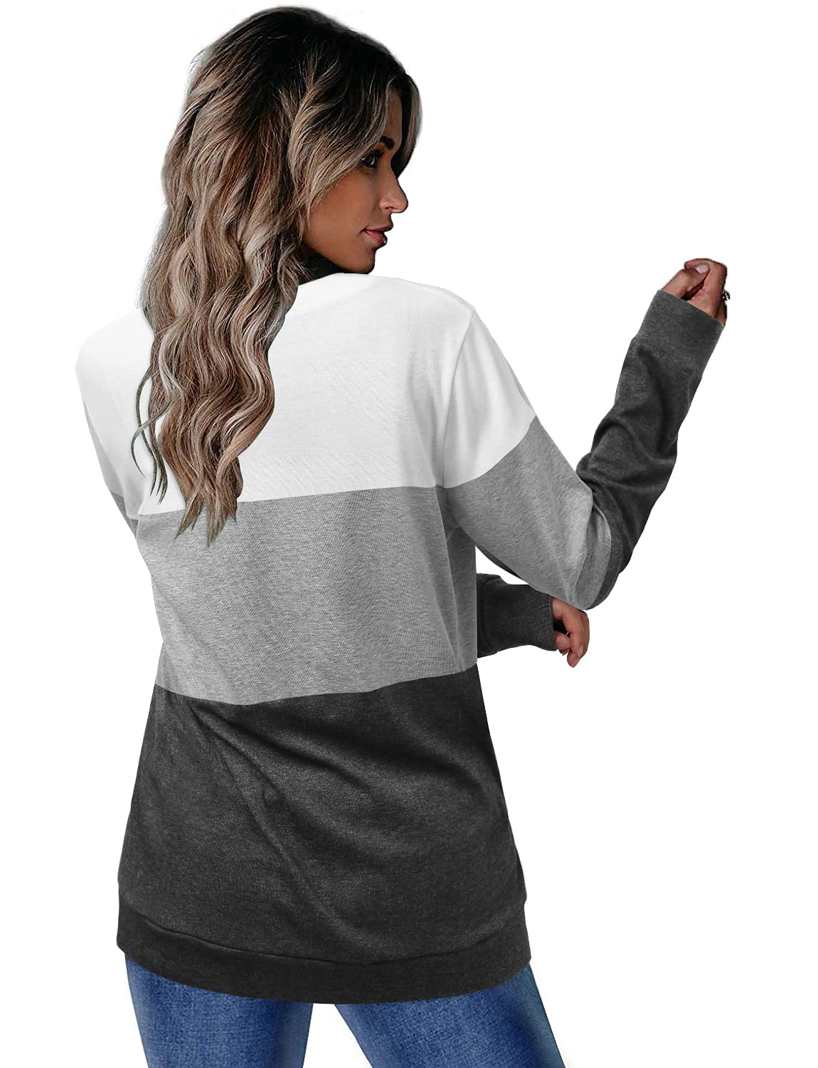 Women's Round Neck Colorblock Casual Top(Buy 2 Free Shipping)