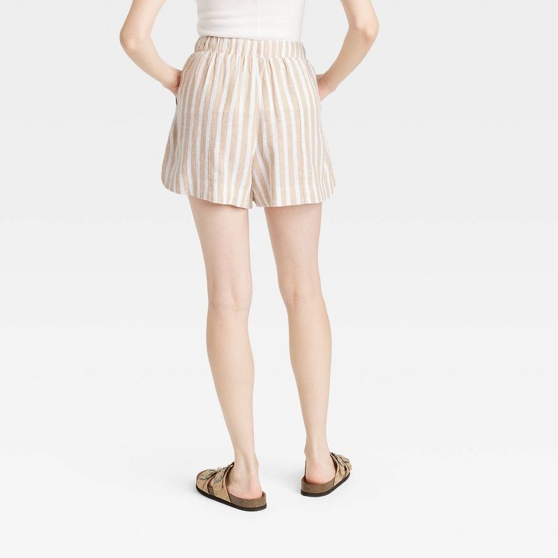 💝NEW🔥Women's Linen Long Sleeve  Shirt and High-Rise Shorts  (BUY 2 FREE SHIPPING)-hivebabe.com