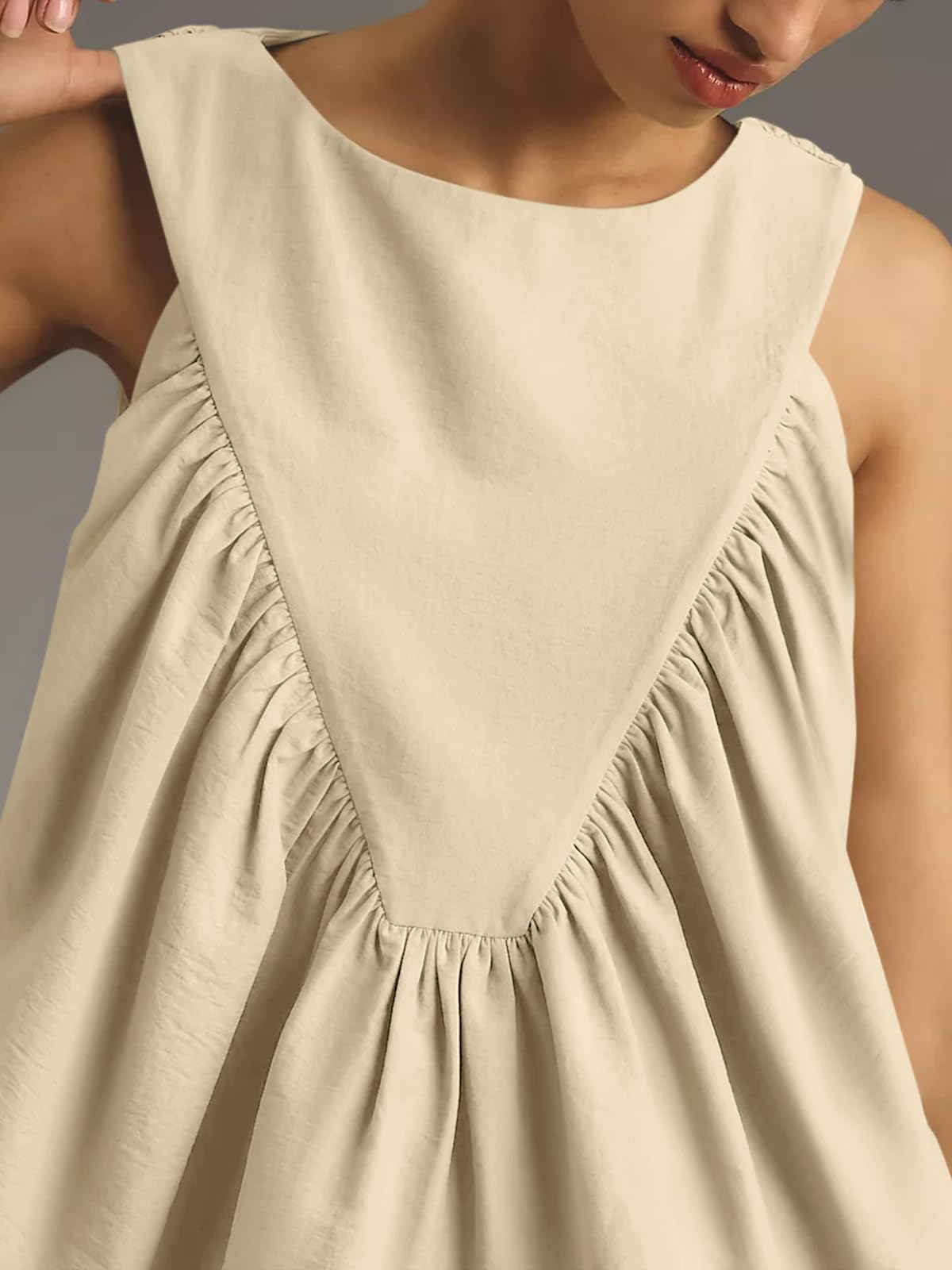 Womens Peplum Babydoll Tank Tops Summer Sleeveless Loose T Shirts (Buy 2 Free Shipping!!!)