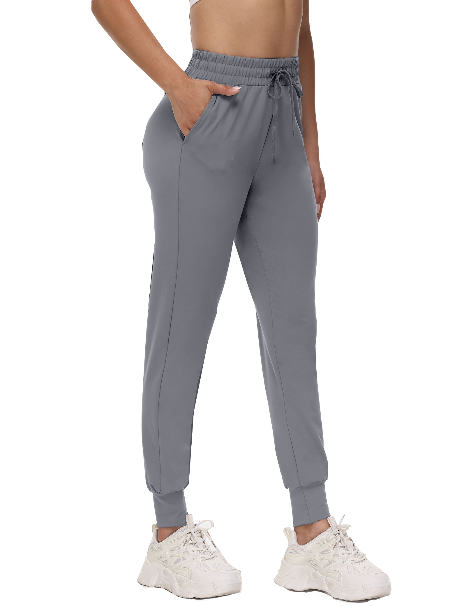 Women's Plus Size Joggers with Pockets - Comfy Sweatpants for Yoga Lounge Workout Pants