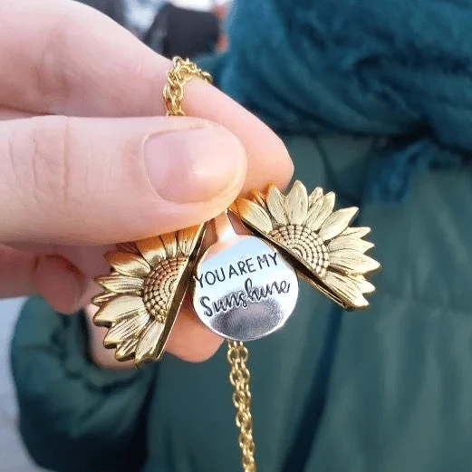 🎄Christmas Pre-sale🎁"You Are My Sunshine" Sunflower Necklace🌻