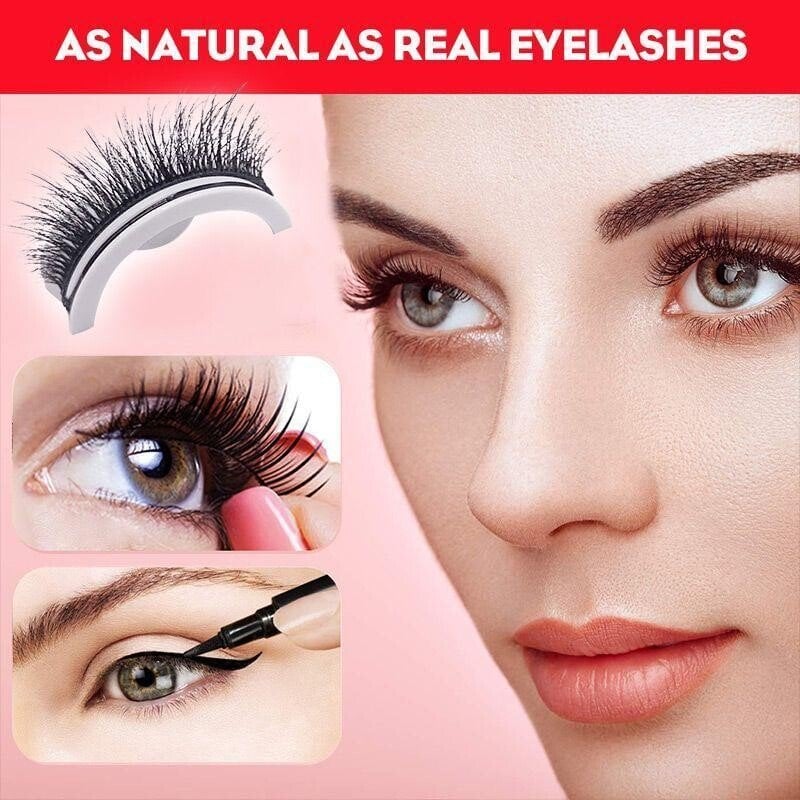 Christmas Sale 48% OFF - Reusable Self-Adhesive Eyelashes-Pink Laura