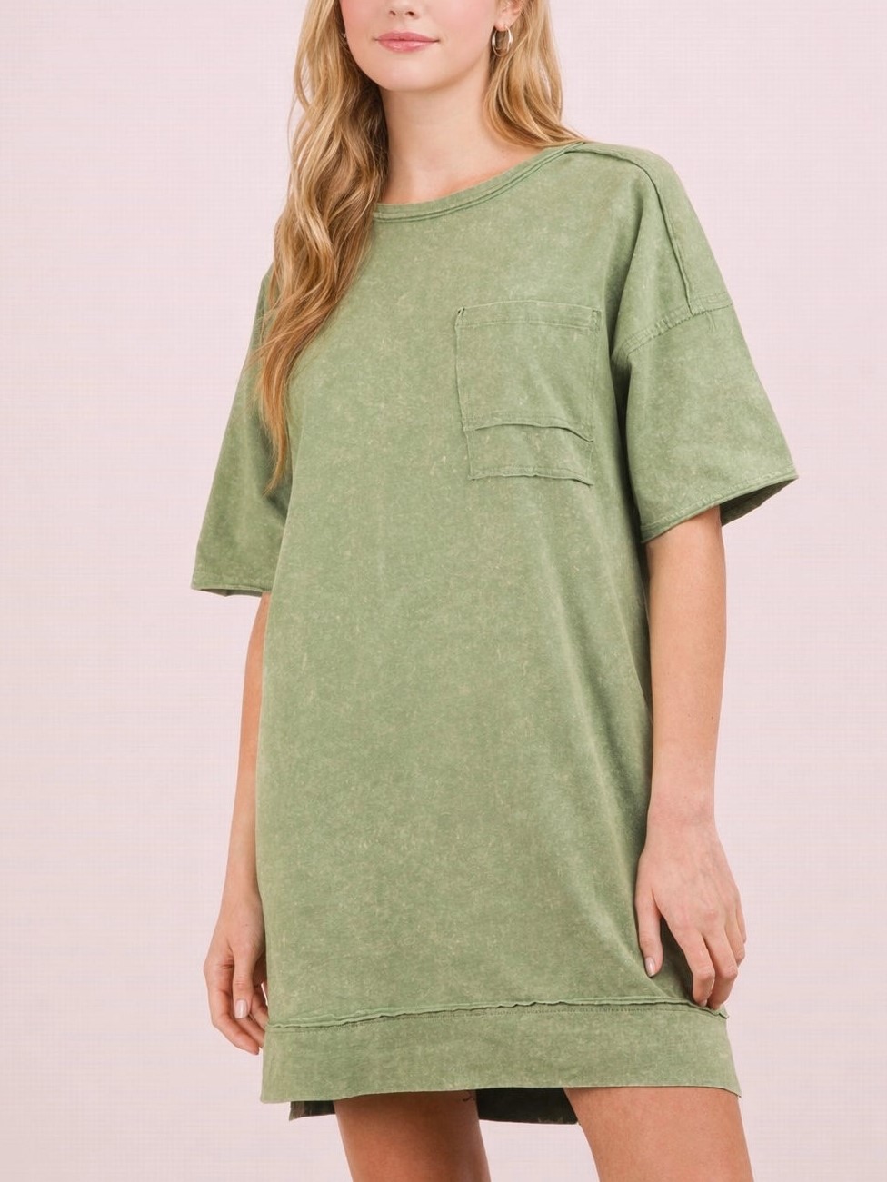 Women's Washed Oversized T-shirt Dress