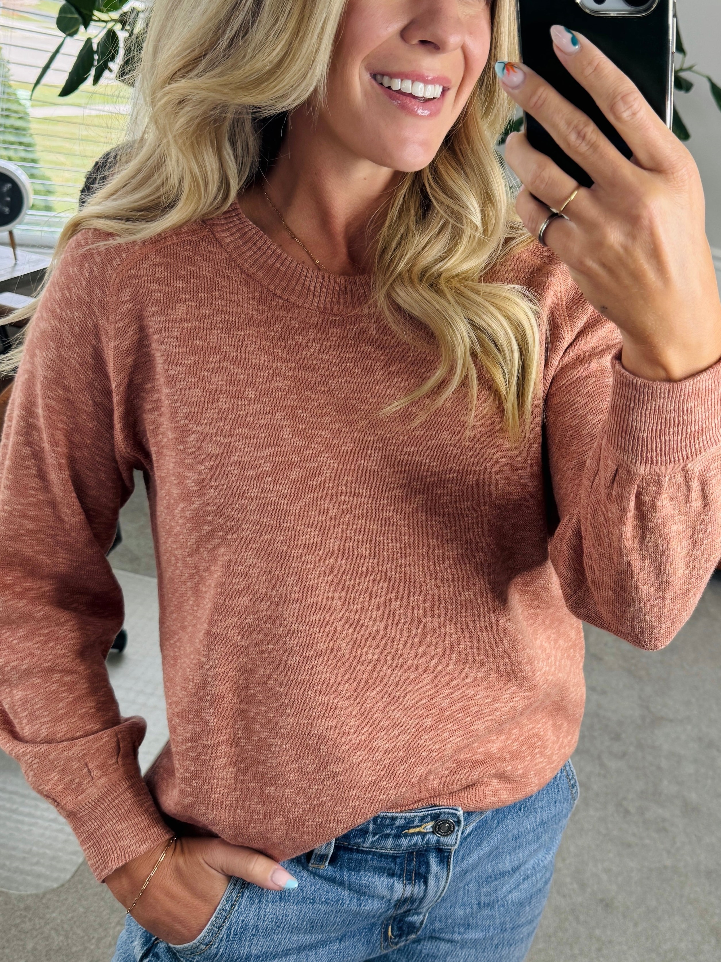 HOT SALE Crew Neck Jacquard Pullover