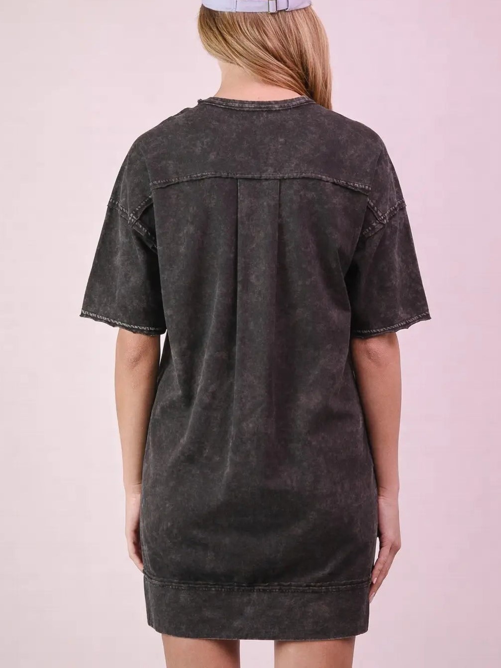 Women's Washed Oversized T-shirt Dress