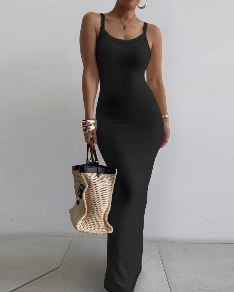 Women's Spaghetti Strap U-Neck Casual Maxi Dresses (BUY 2 FREE SHIPPING)