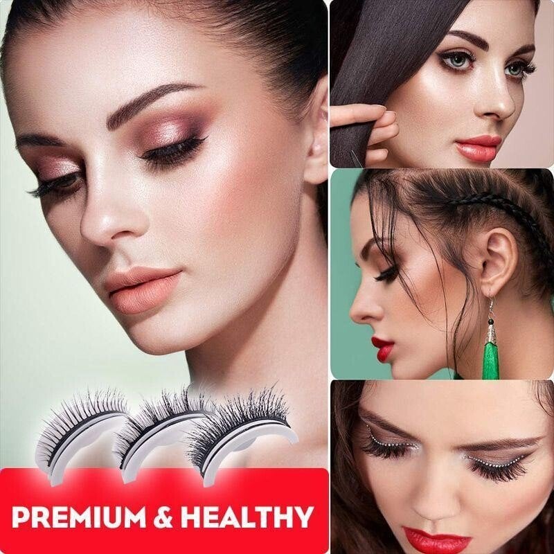 Christmas Sale 48% OFF - Reusable Self-Adhesive Eyelashes-Pink Laura